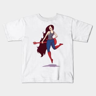 Bass Guitar Girl Kids T-Shirt